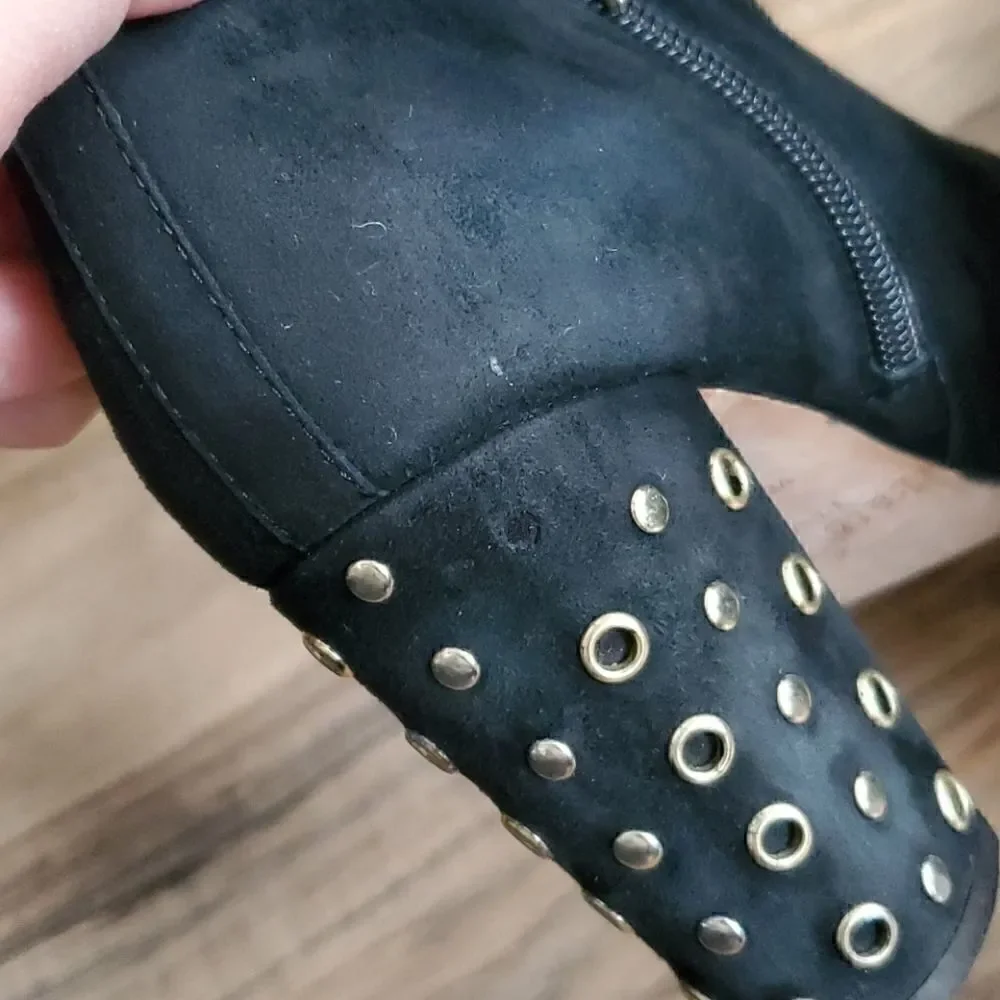 kate spade black suede